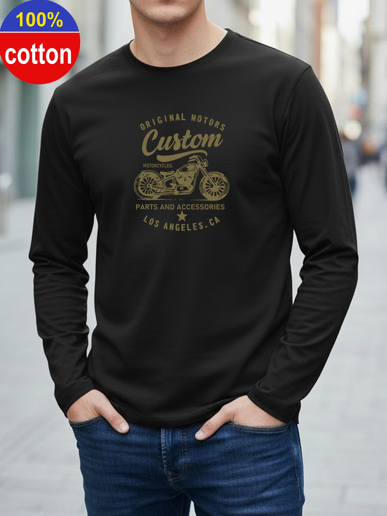 100% pure cotton men's long sl - Men'S Fashion Undershirt ulasan dan harga
