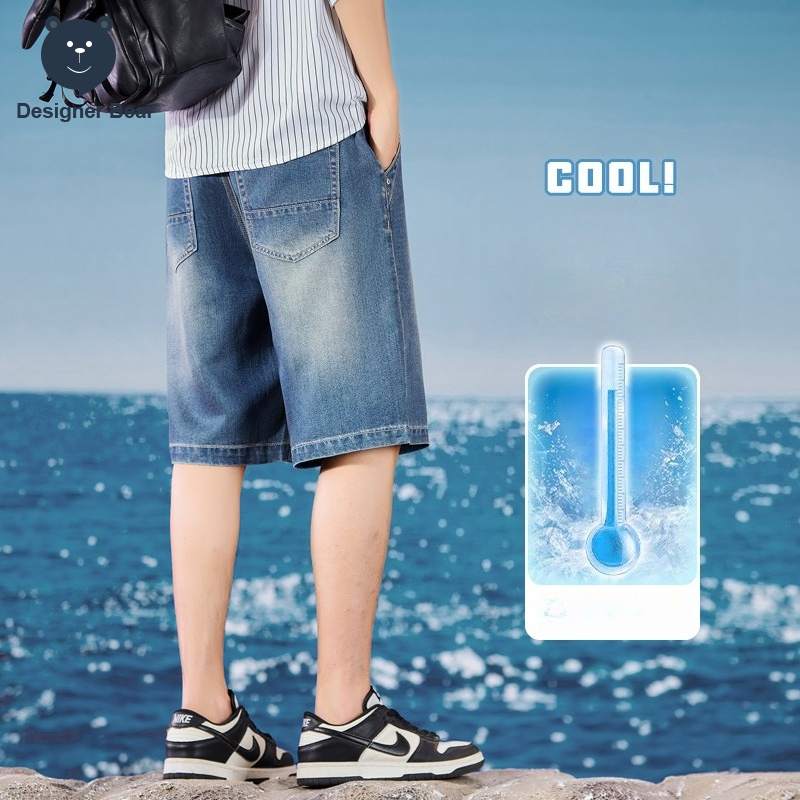 Summer Thin Men's Denim Shorts - Jogger Sweatpants Men ulasan dan harga