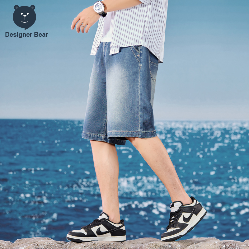 Summer Thin Men's Denim Shorts - Jogger Sweatpants Men ulasan dan harga