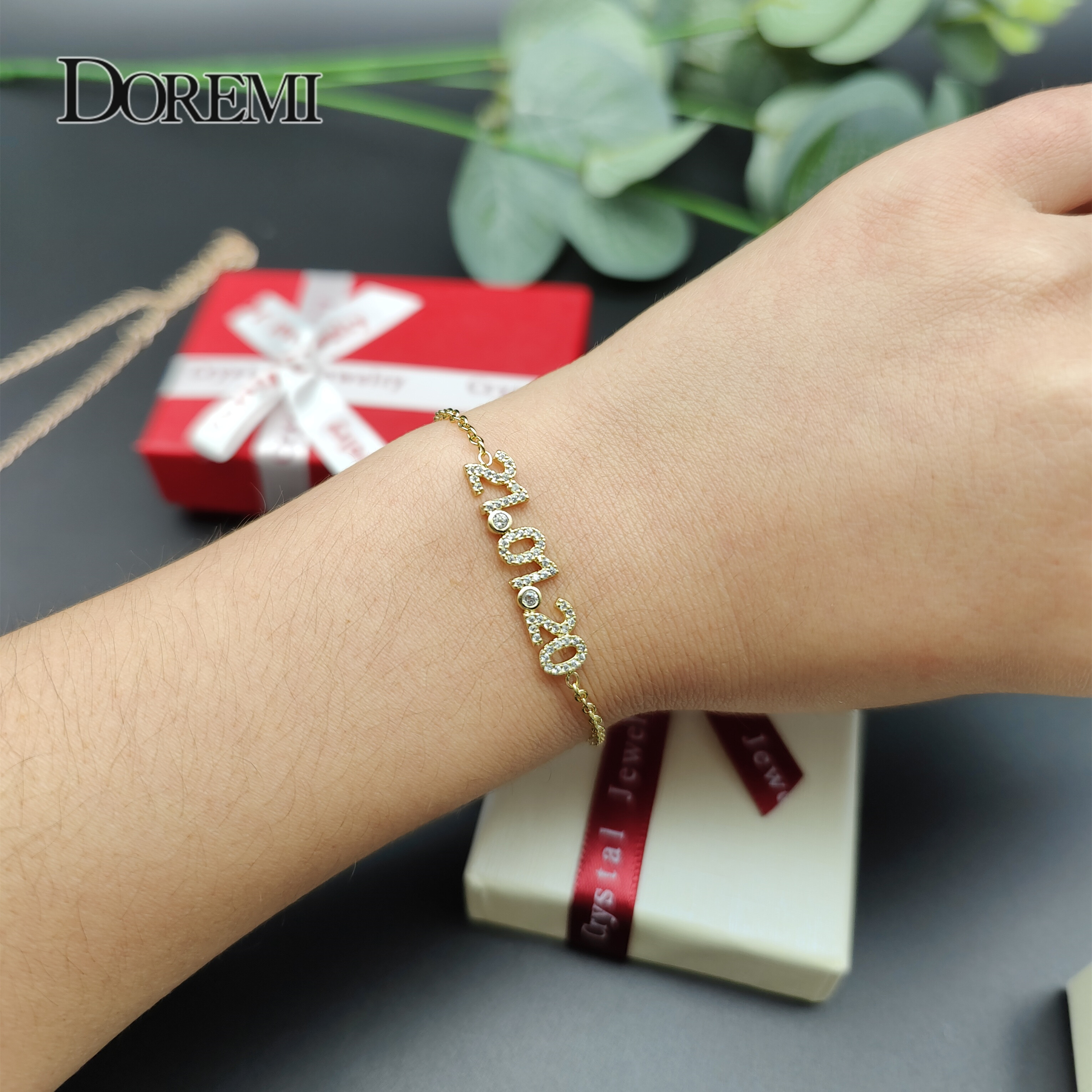 DOREMI New Crystal Name set Je - Men'S Fashion Jewelry Bracelets ulasan dan harga