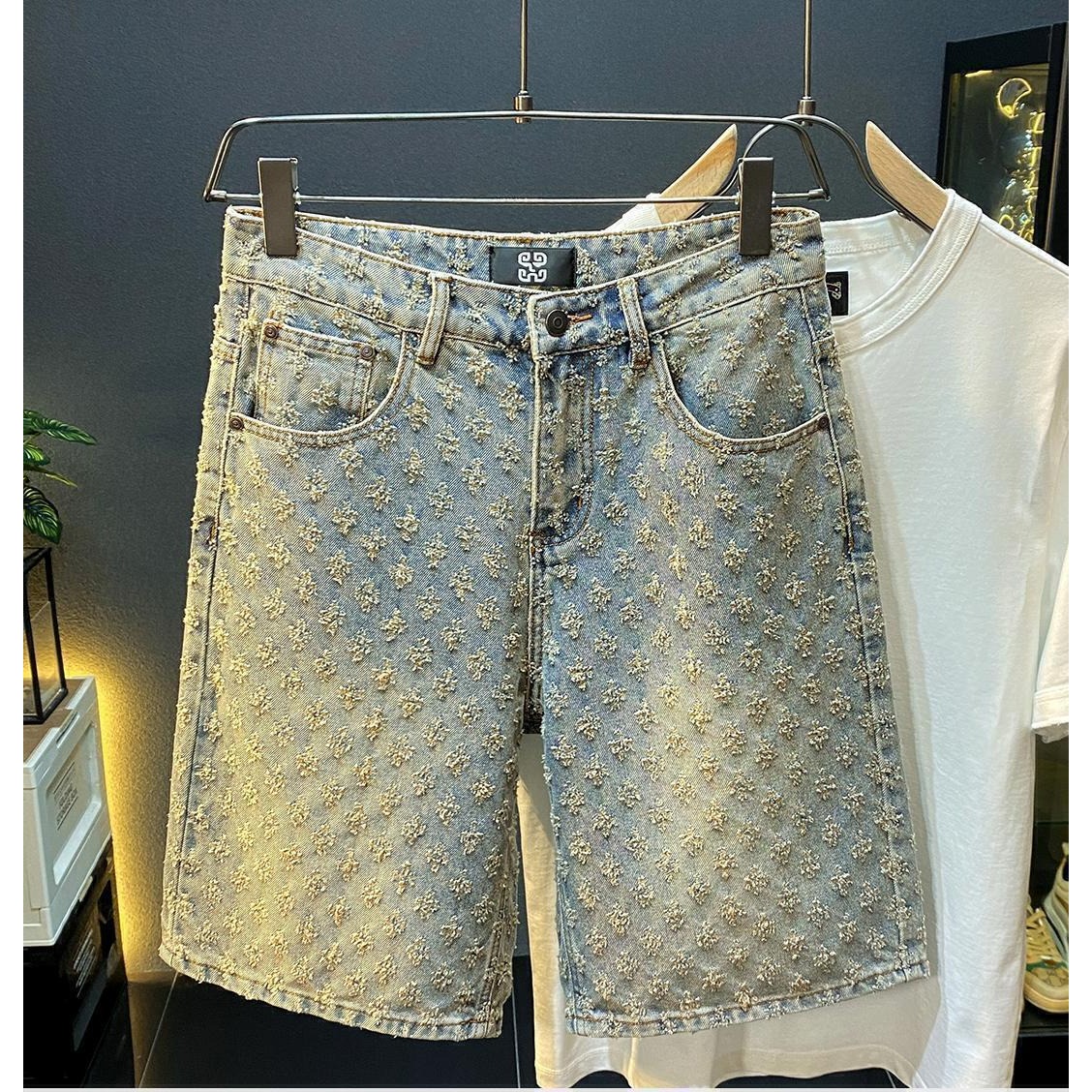 Summer High Street Denim Short - Men'S Fashion Linen Pants ulasan dan harga
