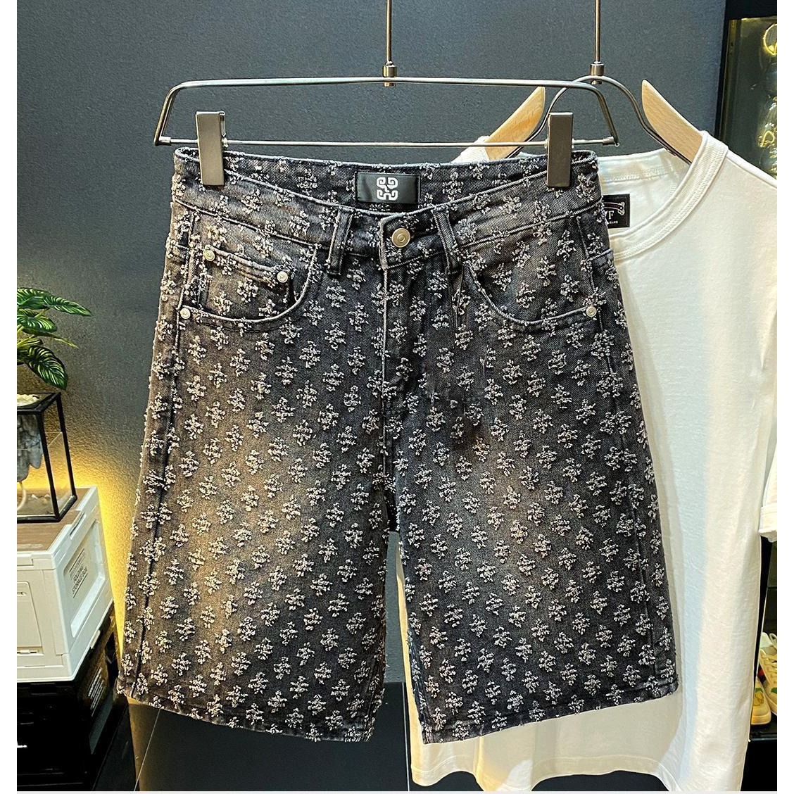 Summer High Street Denim Short - Men'S Fashion Linen Pants ulasan dan harga