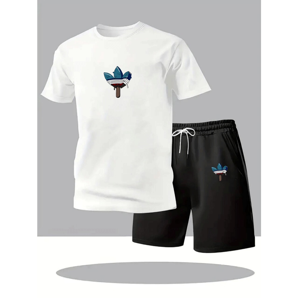 Summer Men's Sets Fashion Trac - Men'S Fashion Undershirt ulasan dan harga