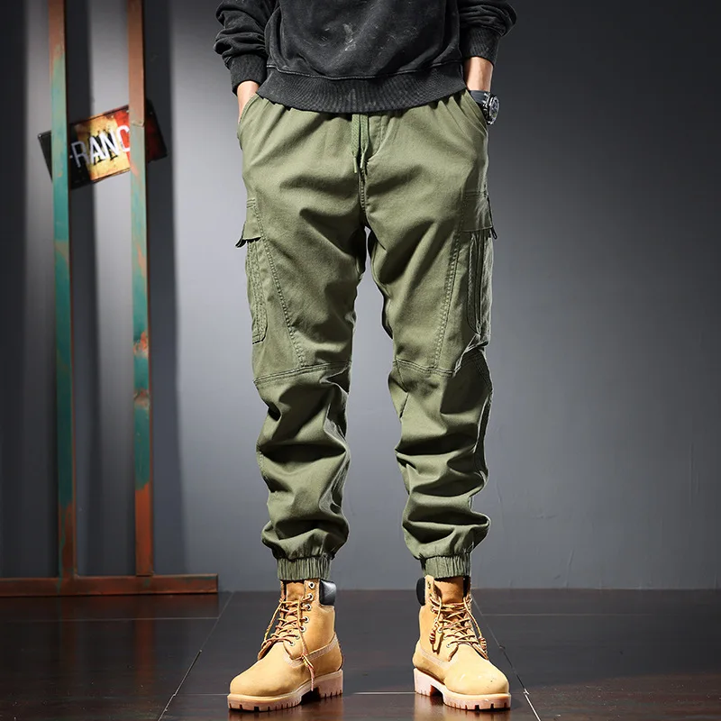Loose Cargo Joggers Cotton Swe - Jogger Sweatpants Men ulasan dan harga