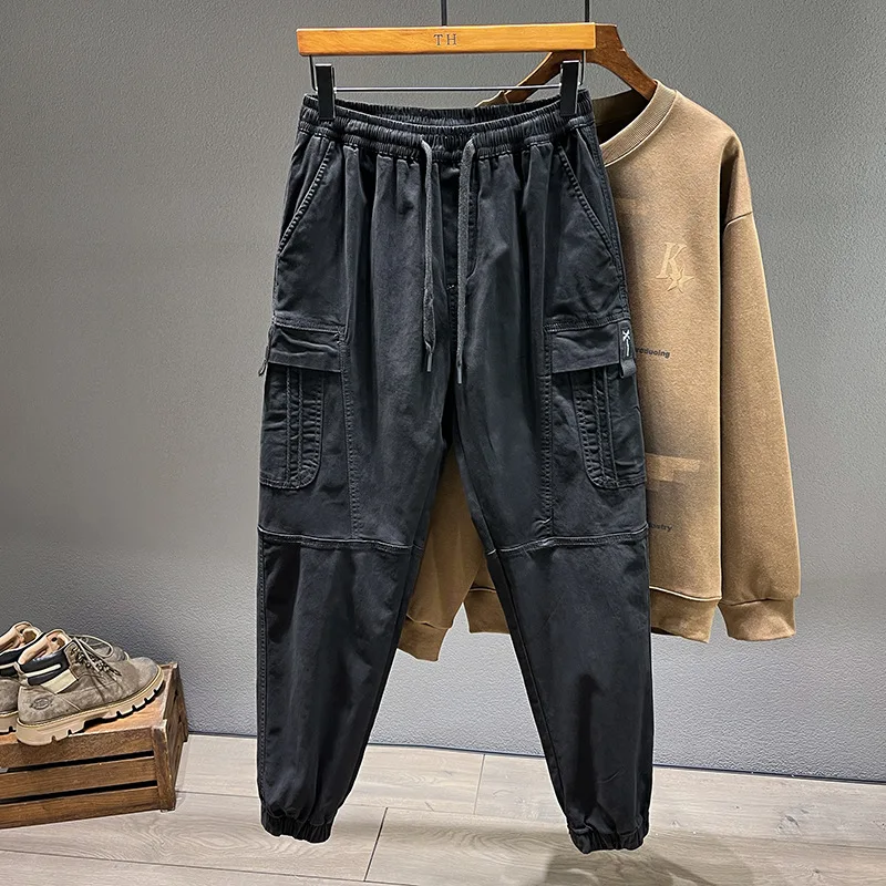 Loose Cargo Joggers Cotton Swe - Jogger Sweatpants Men ulasan dan harga
