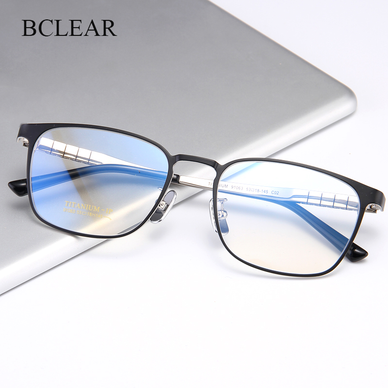 BCLEAR Pure Titanium Full Rim  - Men'S Fashion Glasses 2026 ulasan dan harga