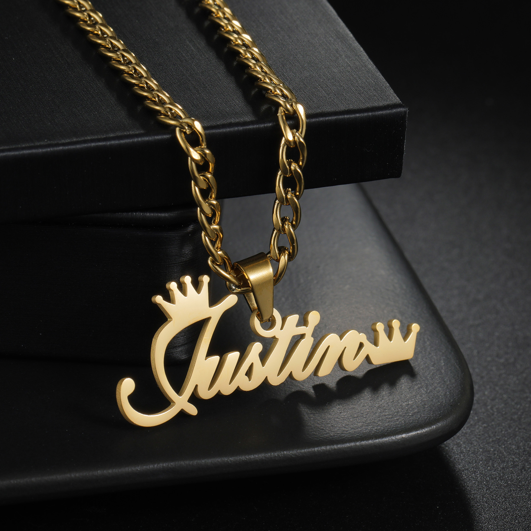 Customized Name Necklace Brace - Men'S Fashion Jewelry Bracelets ulasan dan harga