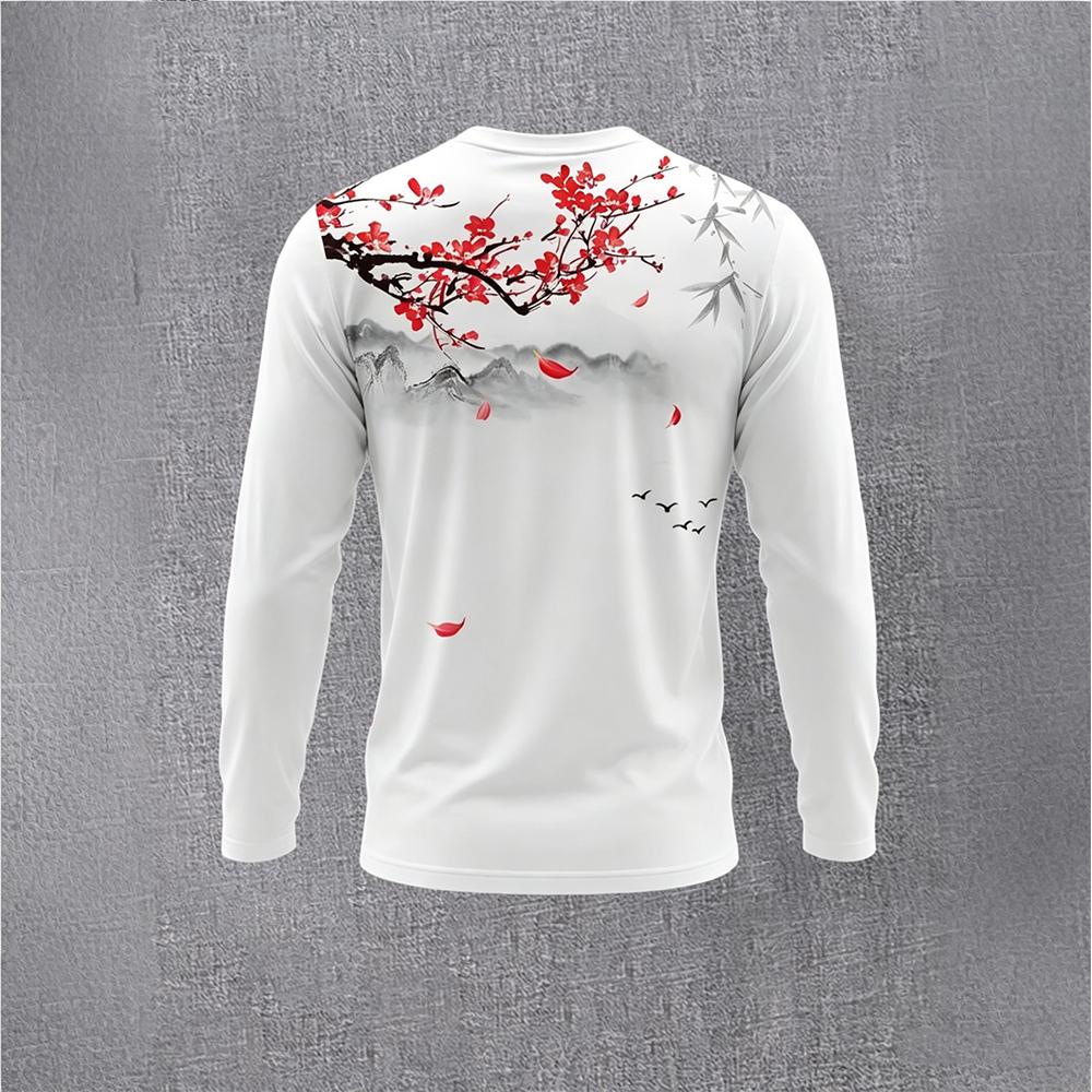 Chinese Style Ink Plum Blossom - Men'S Spring Fashion ulasan dan harga