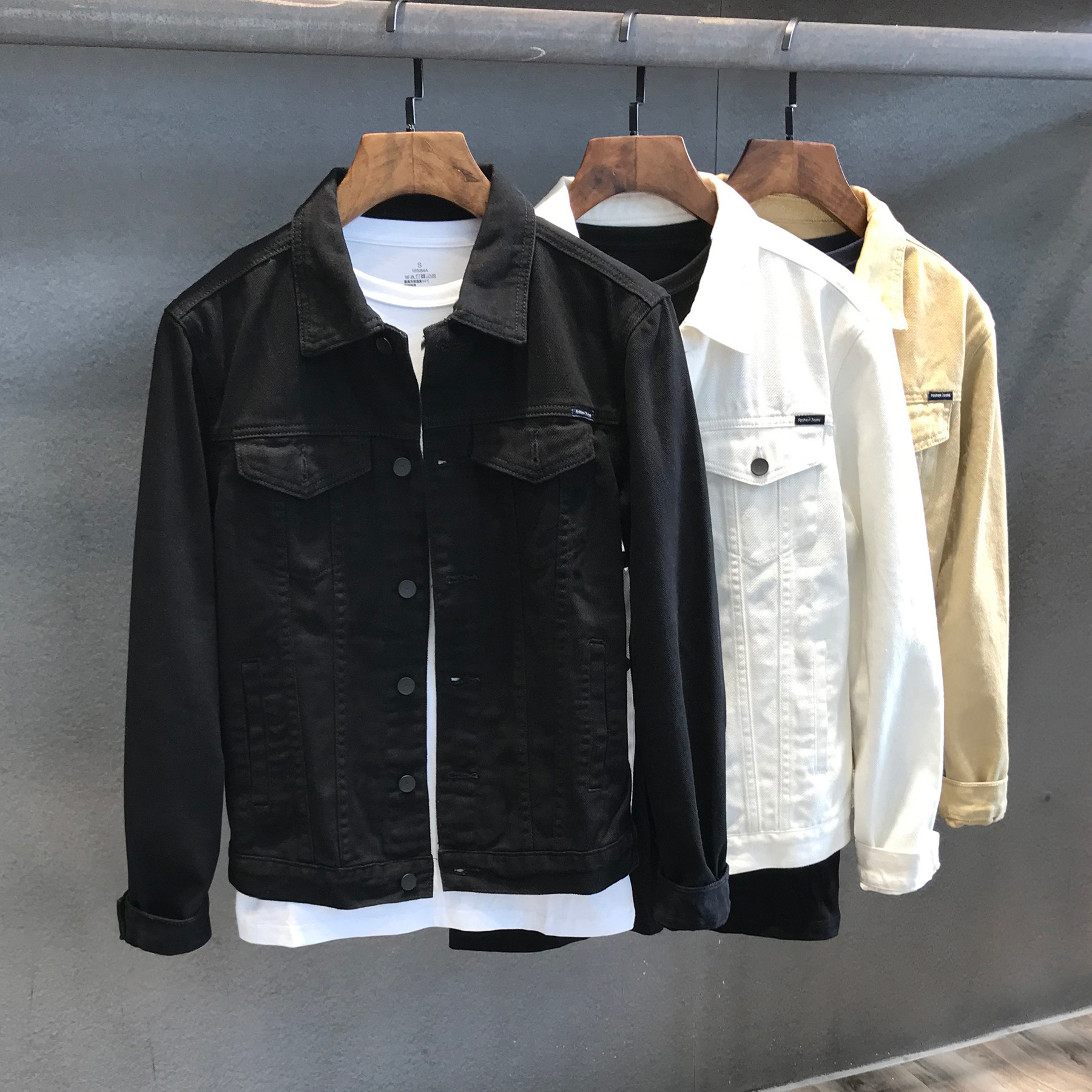 Spring Autumn Men's Denim Jack - Mens Fashion Denim Jacket ulasan dan harga