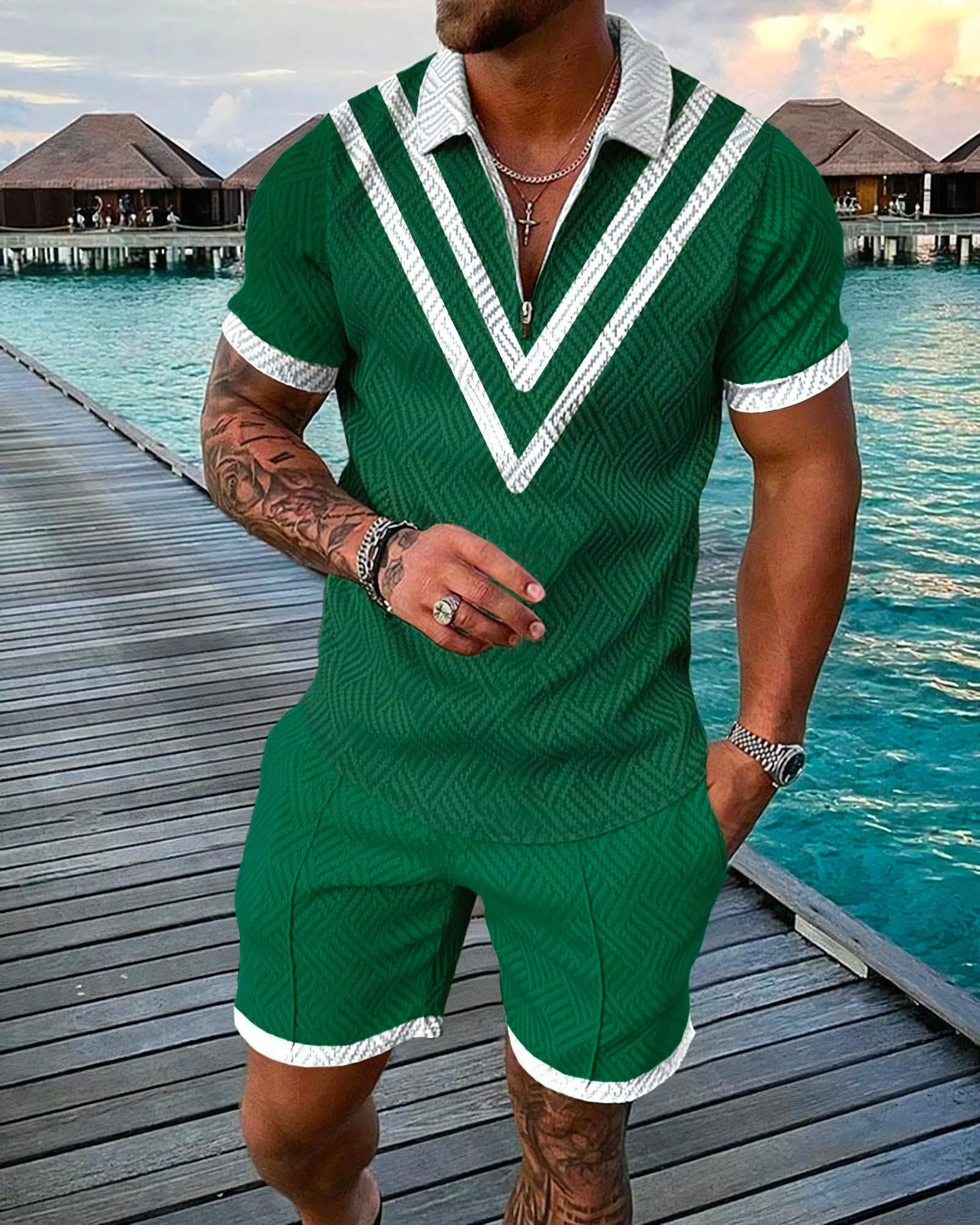 Funny 3D Printed Men's 2 Piece - Men'S Fashion Polo ulasan dan harga