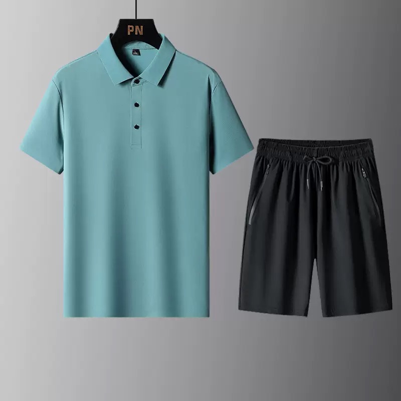 Summer Fashion Solid Color Com - Men'S Fashion Polo ulasan dan harga