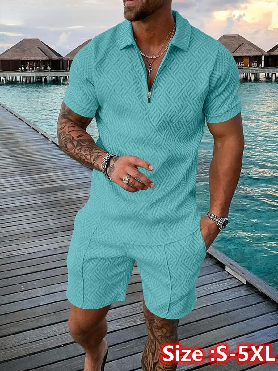 2026 New Summer Men's Suit Tre - Men'S Fashion Polo ulasan dan harga