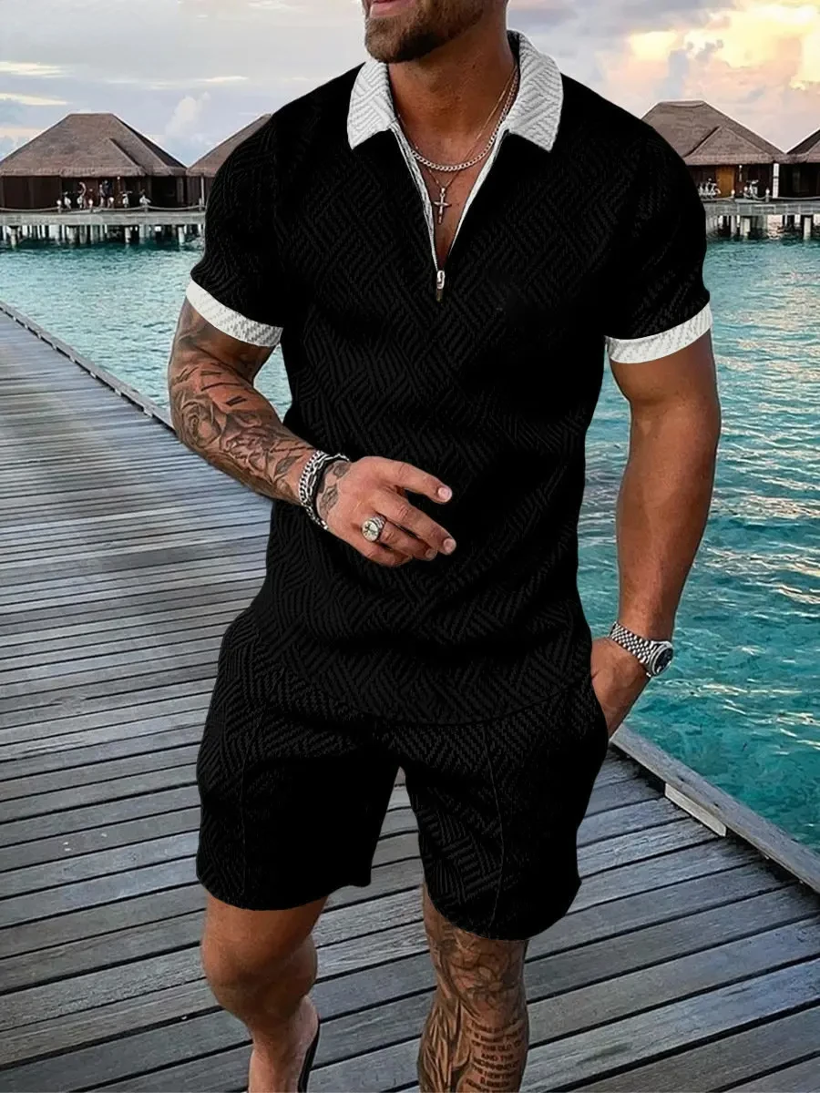 2026 New Summer Men's Suit Tre - Men'S Fashion Polo ulasan dan harga
