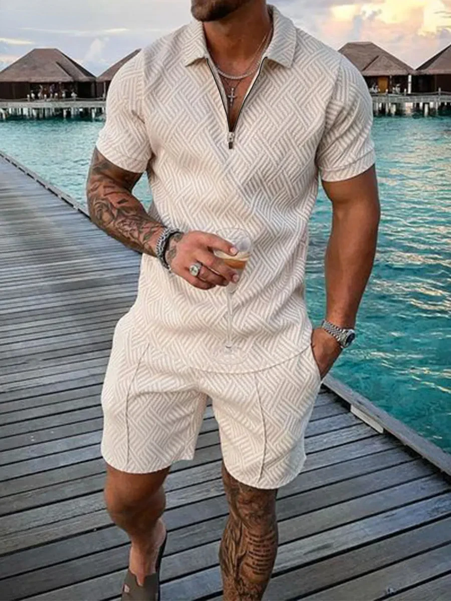 2026 New Summer Men's Suit Tre - Men'S Fashion Polo ulasan dan harga