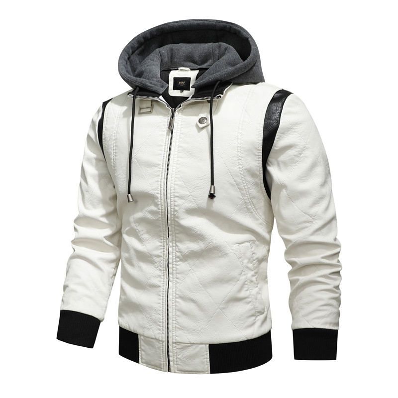 Autumn Winter Bomber Leather J - Mens Fashion Bomber Jacket ulasan dan harga