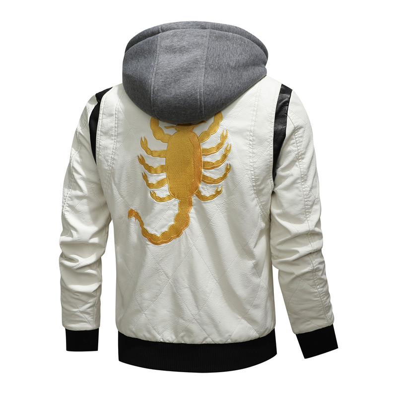 Autumn Winter Bomber Leather J - Mens Fashion Bomber Jacket ulasan dan harga