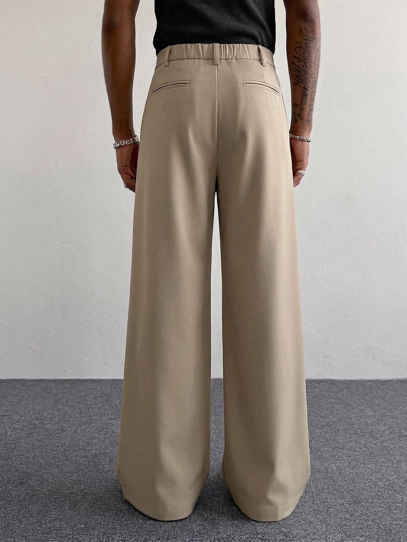Casual Straight-Leg Pants For  - Men'S Fashion Khaki Pants ulasan dan harga