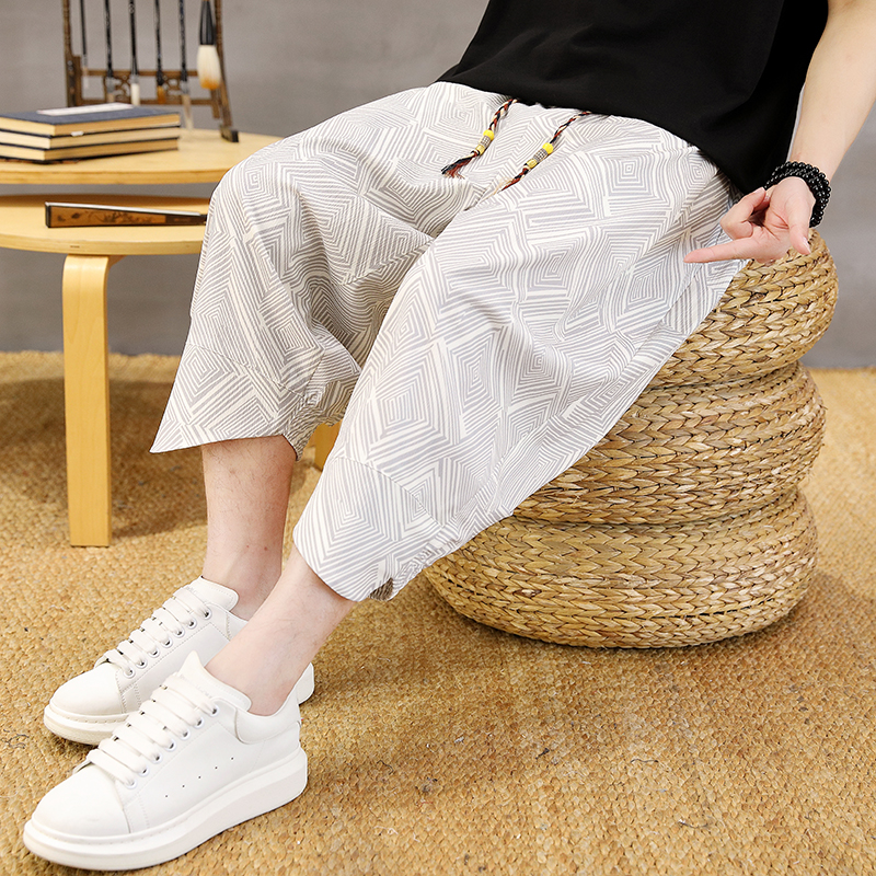 2026 Summer Men's Casual Loose - Men'S Fashion Linen Pants ulasan dan harga