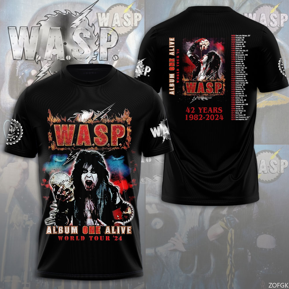 W.A.S.P Rock 3D Printing T-shi - Men'S Fashion Y2K ulasan dan harga