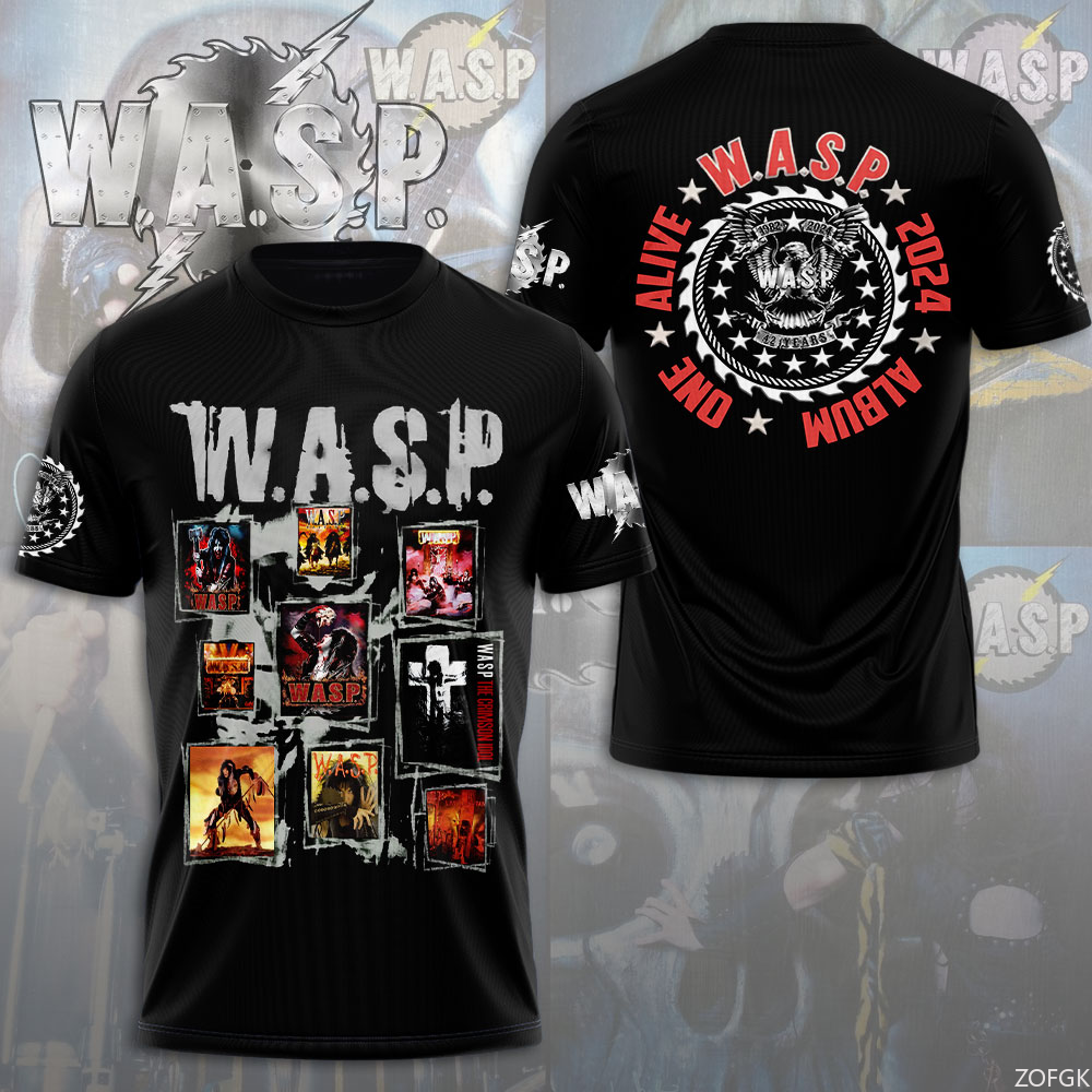 W.A.S.P Rock 3D Printing T-shi - Men'S Fashion Y2K ulasan dan harga