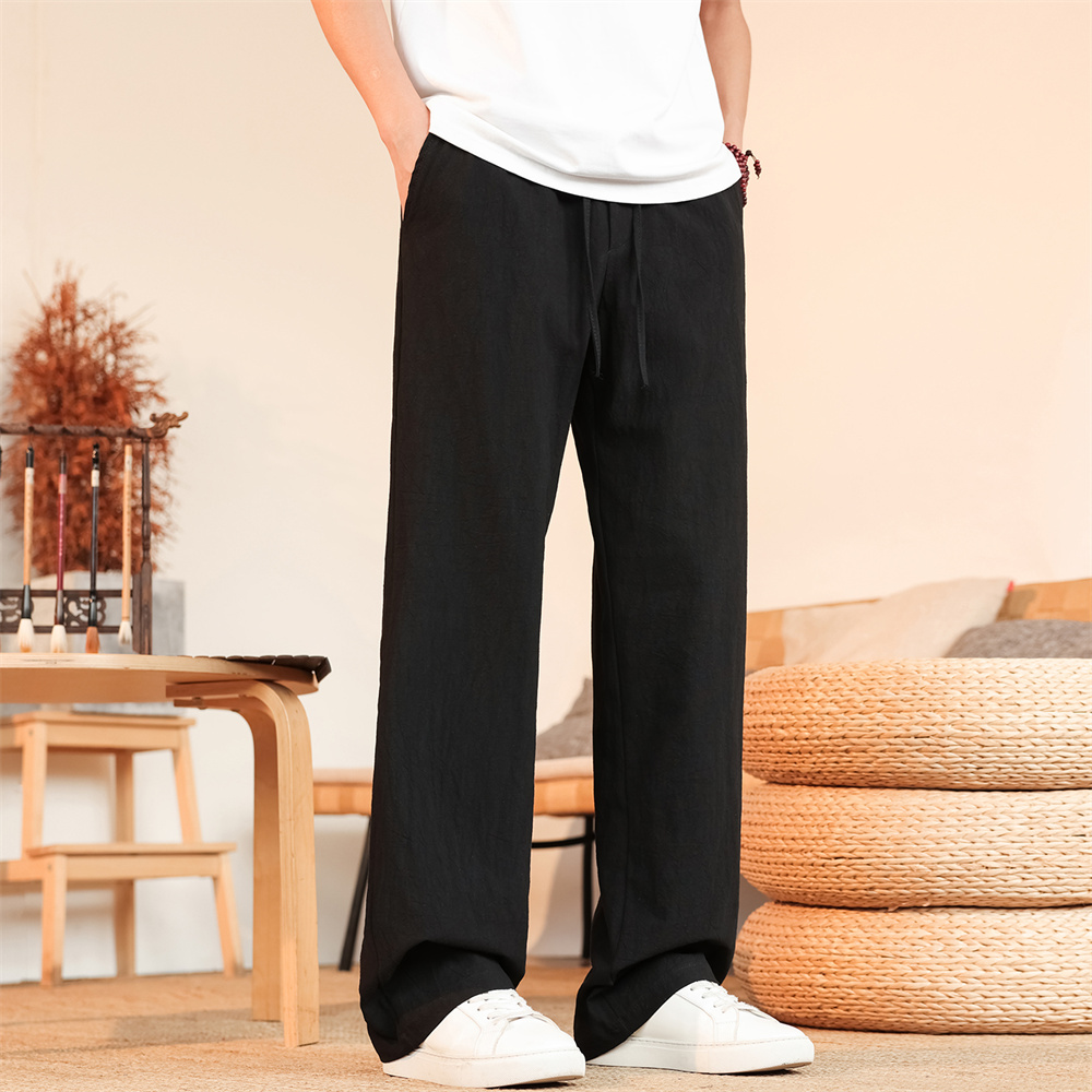 Men's Cotton Linen Pants Breat - Men'S Fashion Linen Pants ulasan dan harga