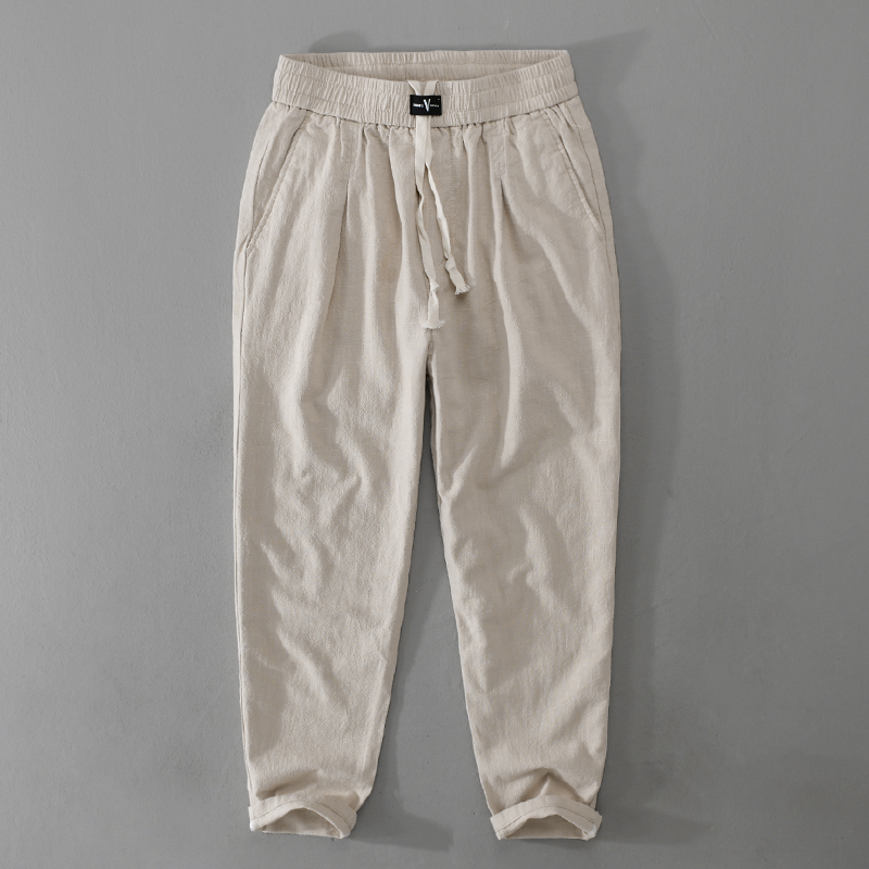New Designer Cotton Linen Casu - Men'S Fashion Linen Pants ulasan dan harga