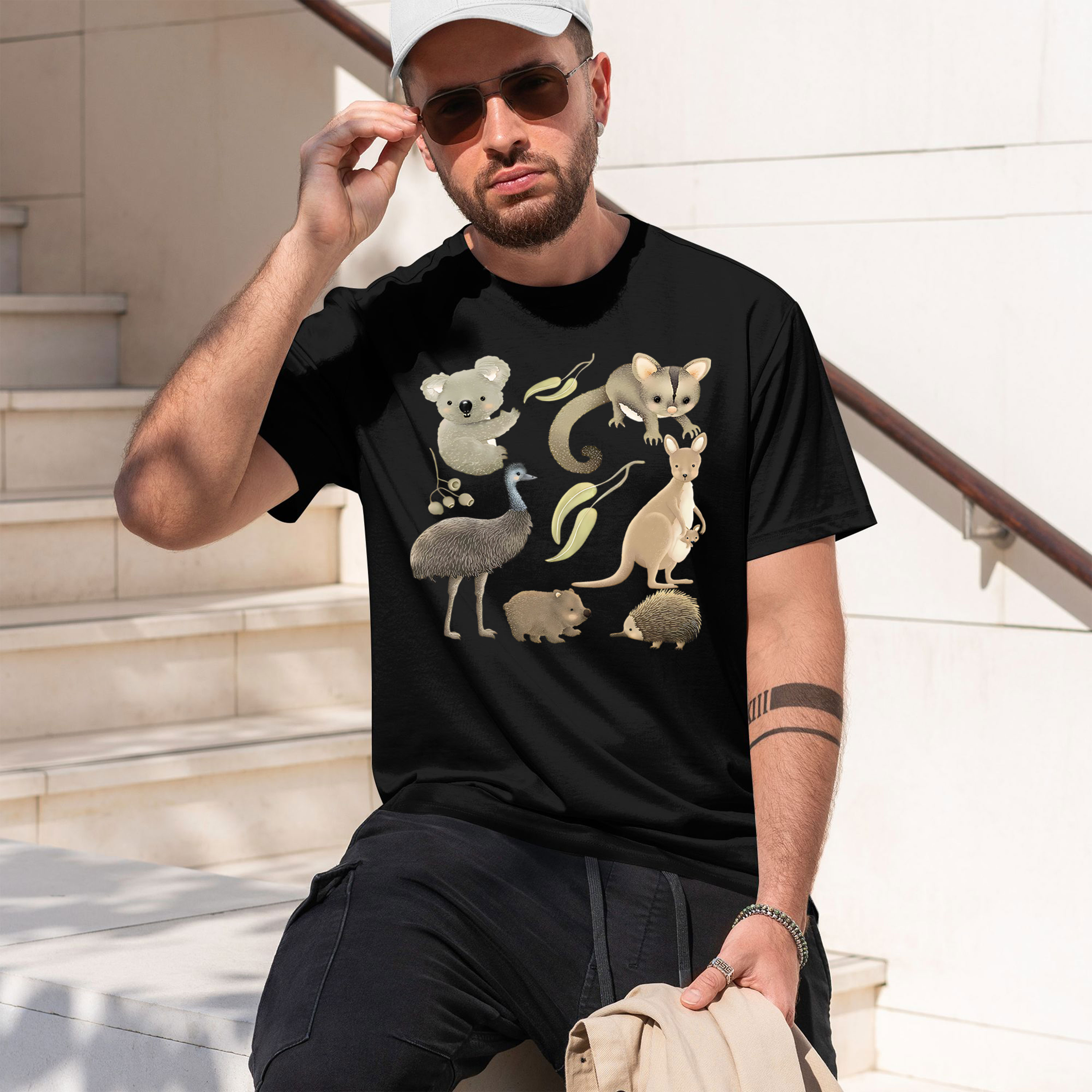Animals in Australia Thermal V - Men'S Fashion Outlets ulasan dan harga