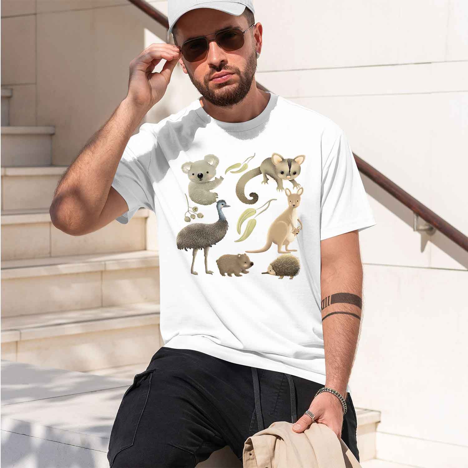 Animals in Australia Thermal V - Men'S Fashion Outlets ulasan dan harga
