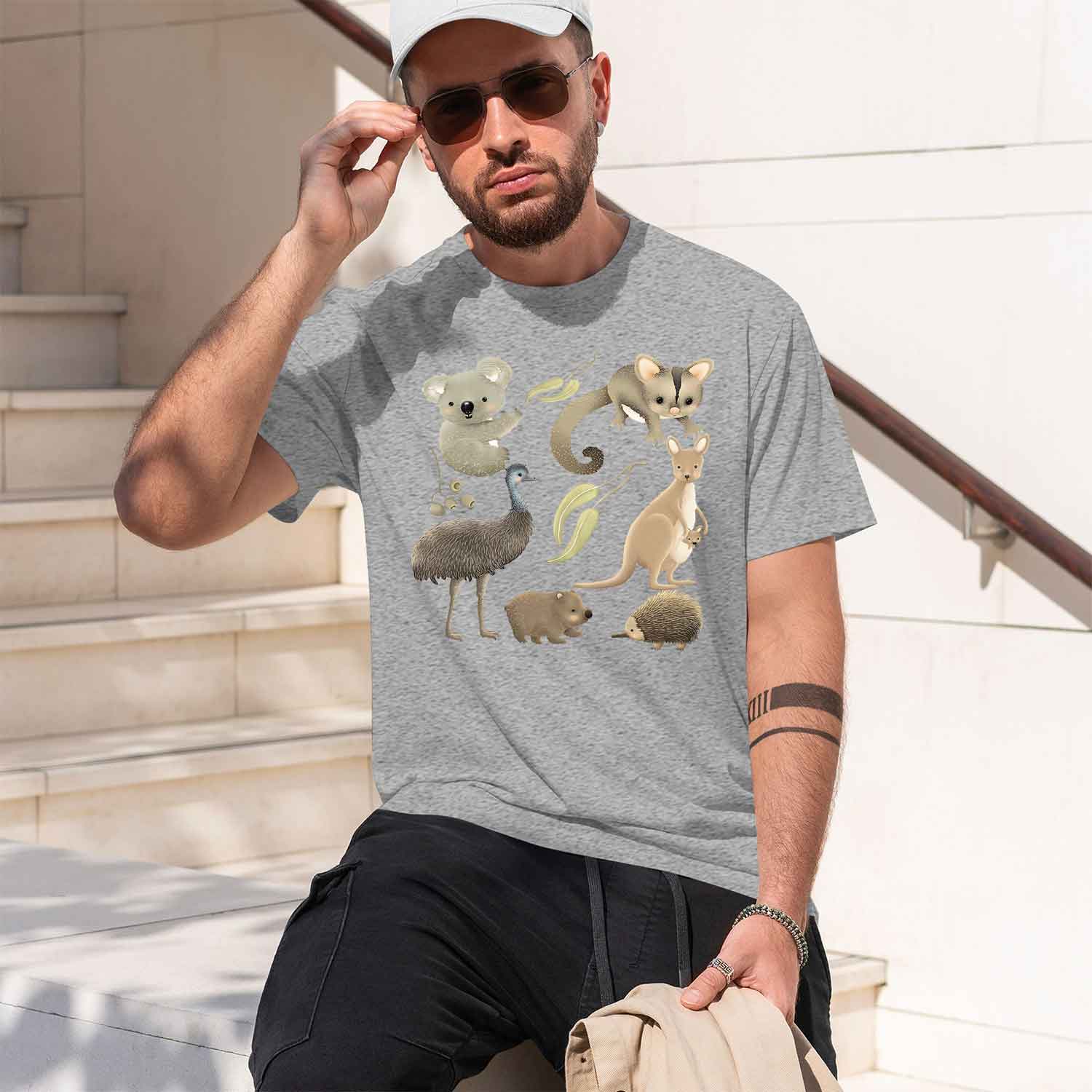 Animals in Australia Thermal V - Men'S Fashion Outlets ulasan dan harga
