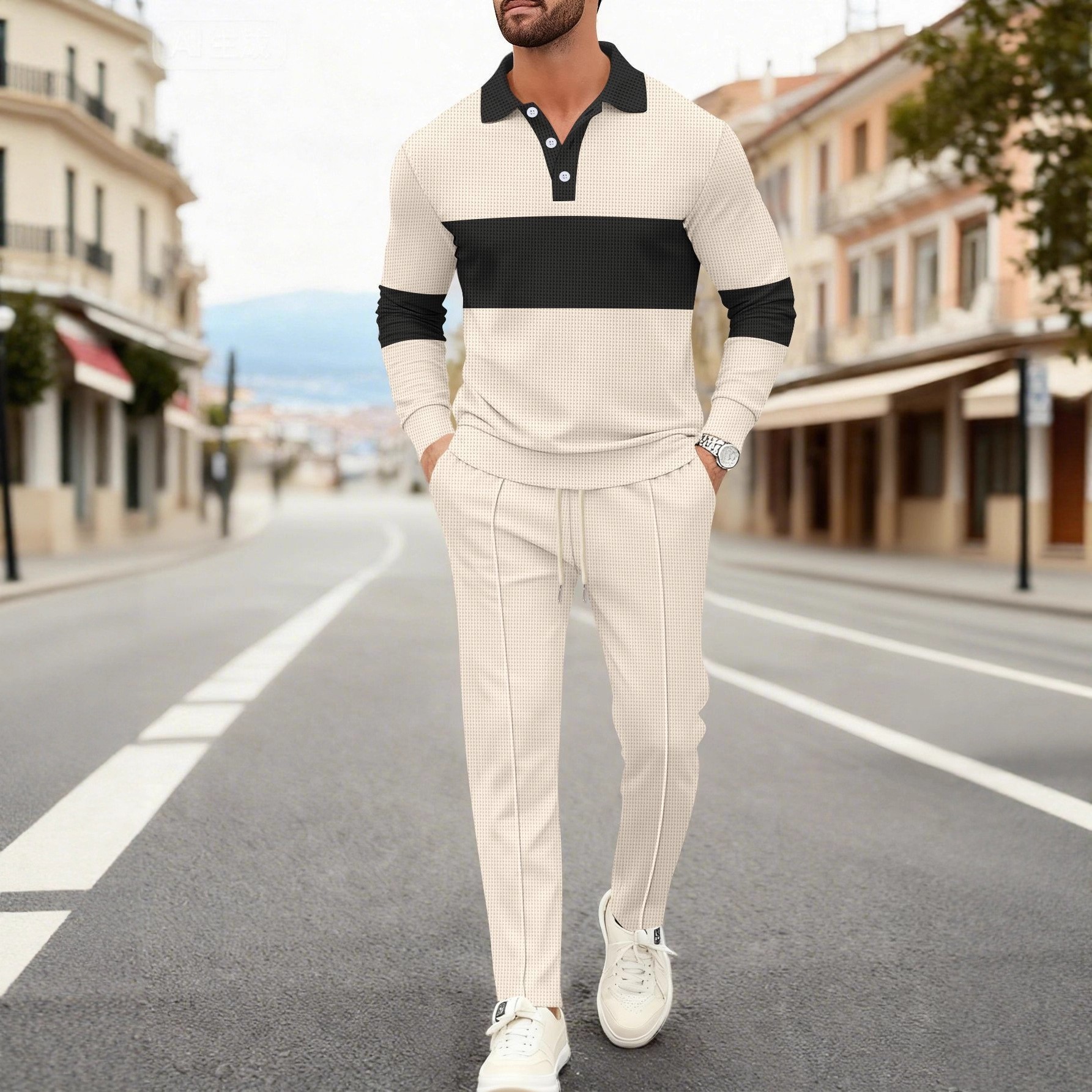 Men's Fashion 2-Piece Outfit W - Men'S Fashion Polo ulasan dan harga