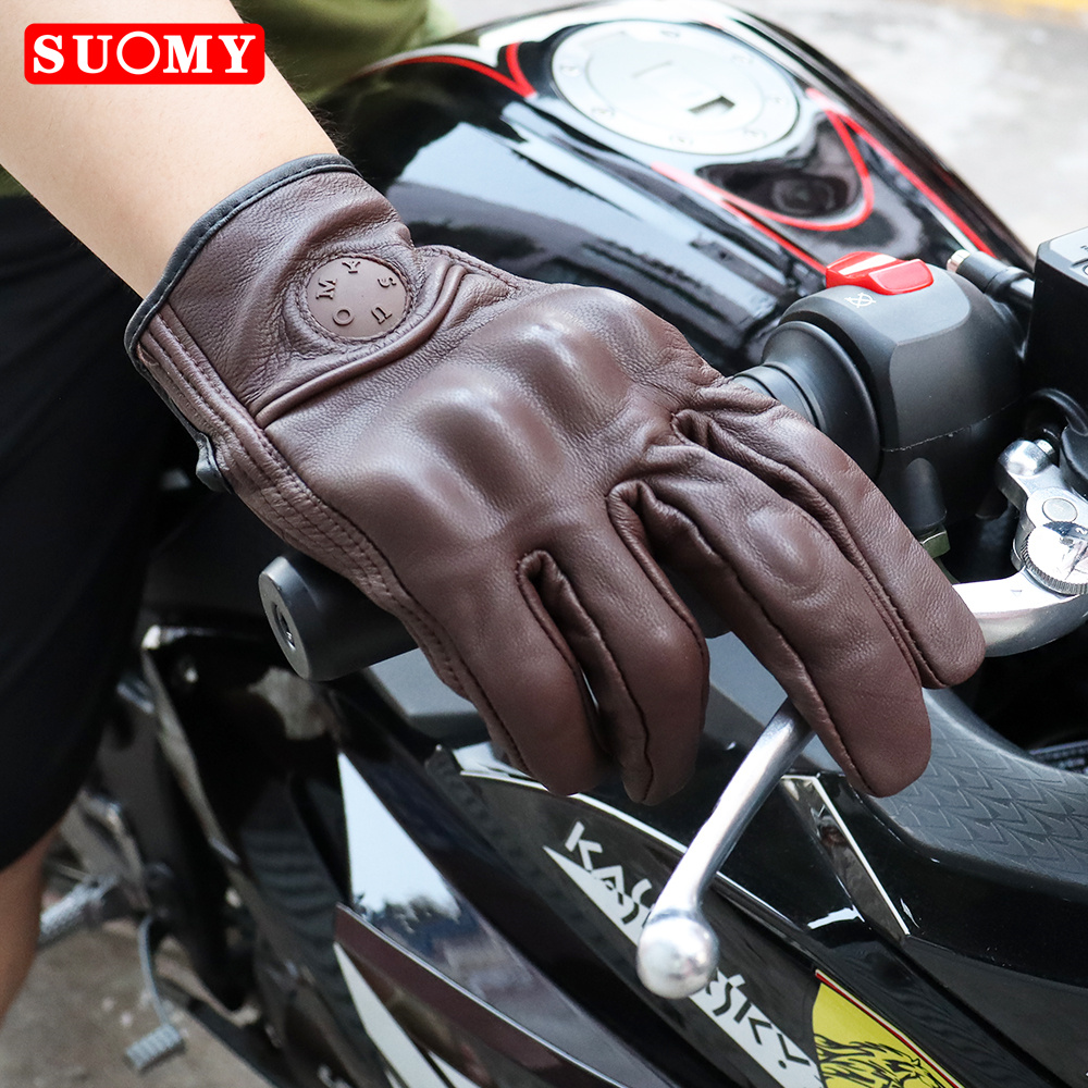 Suomy Vinatge Goatskin Motorcy - Men'S Fashion Gloves ulasan dan harga