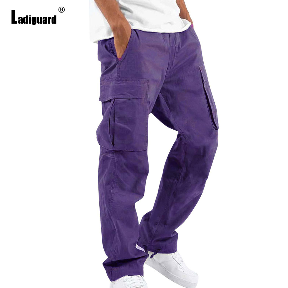 Plus Size 5xl Mens Multi-Pocke - Men'S Fashion Khaki Pants ulasan dan harga