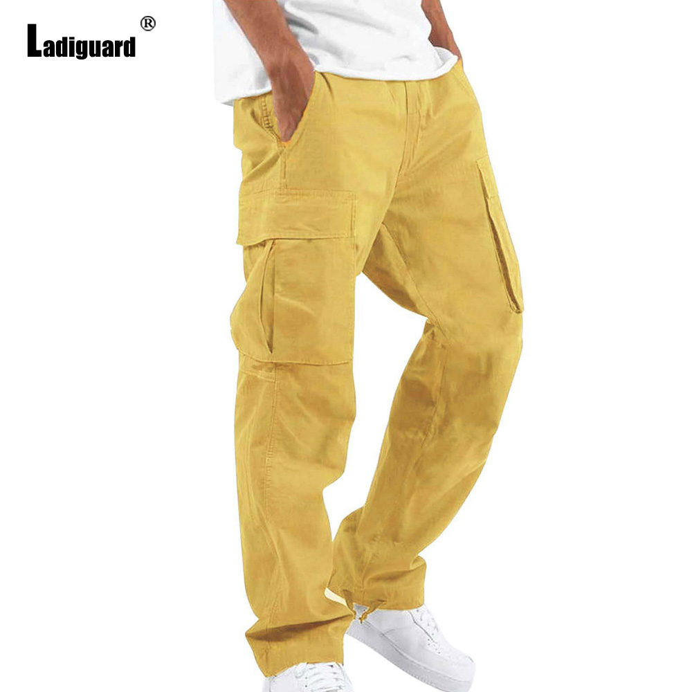 Plus Size 5xl Mens Multi-Pocke - Men'S Fashion Khaki Pants ulasan dan harga