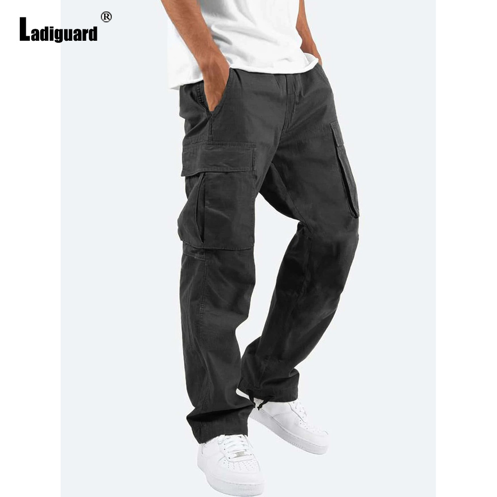 Plus Size 5xl Mens Multi-Pocke - Men'S Fashion Khaki Pants ulasan dan harga