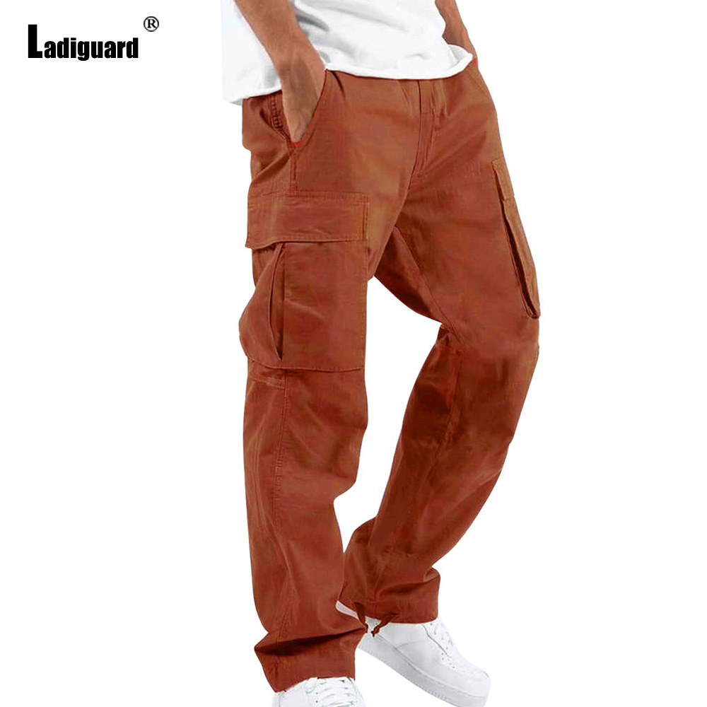 Plus Size 5xl Mens Multi-Pocke - Men'S Fashion Khaki Pants ulasan dan harga