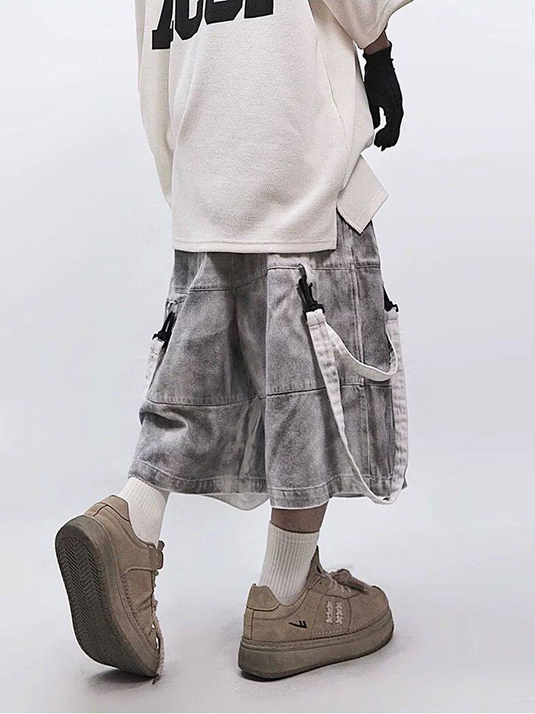 Retro Hip-hop Men's Ripped Jea - Men'S Fashion Linen Pants ulasan dan harga
