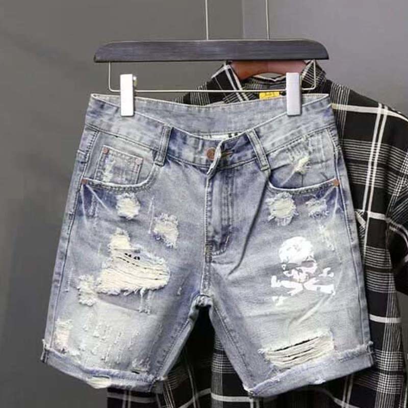 Summer Men's Worn Bead Hole Be - Men'S Fashion Linen Pants ulasan dan harga