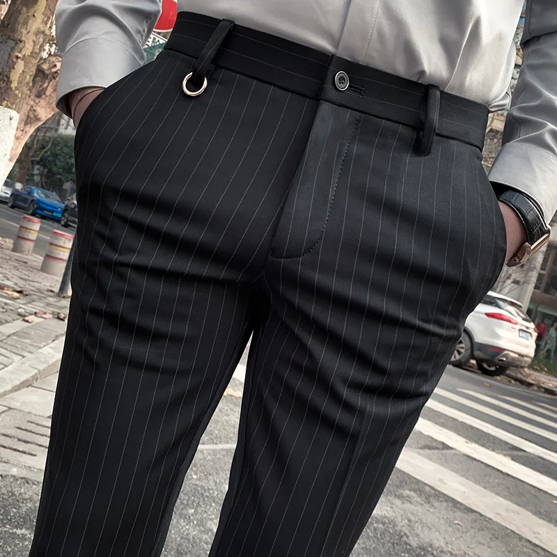 Men's Suit Pants Dress Pants N - Formal Trouser Stretch ulasan dan harga